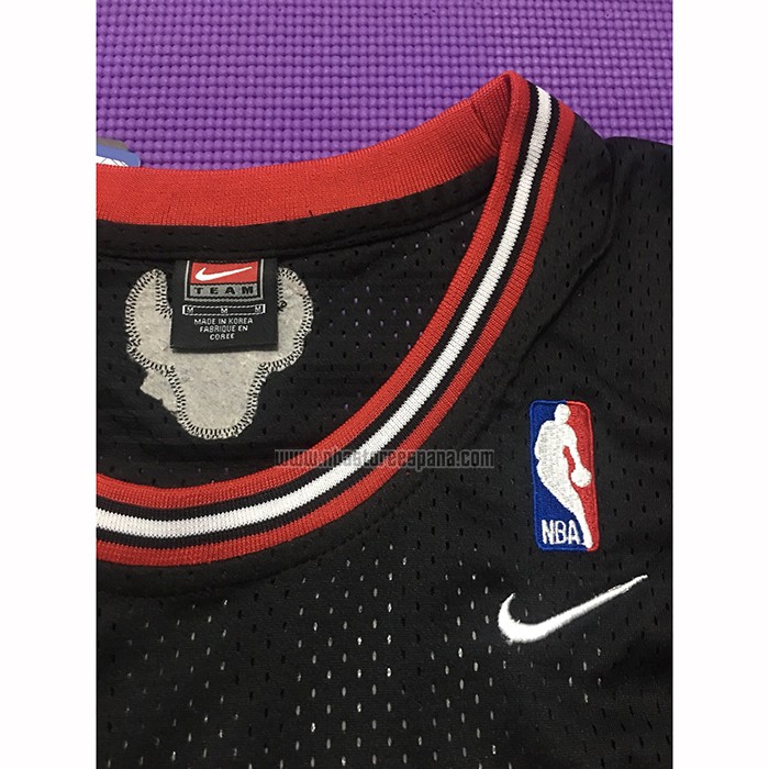 Camiseta Chicago Bulls Michael Jordan NO 23 Retro Negro3